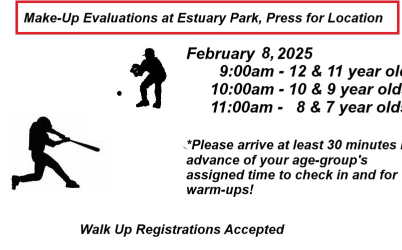 Make-Up Evaluations Feb 8